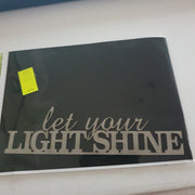 2CRAFTY Chip Board - Let Your Light Shine